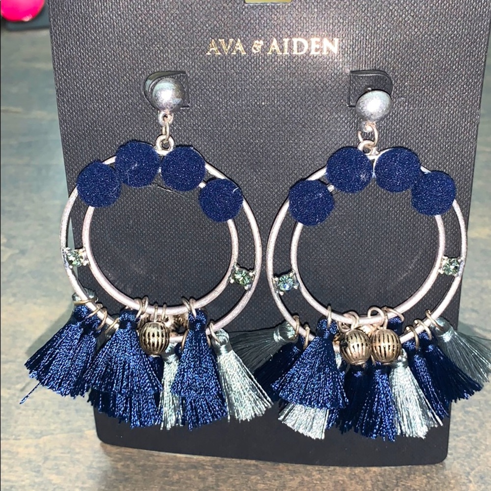 💙blue multi color💙 fashion hoops